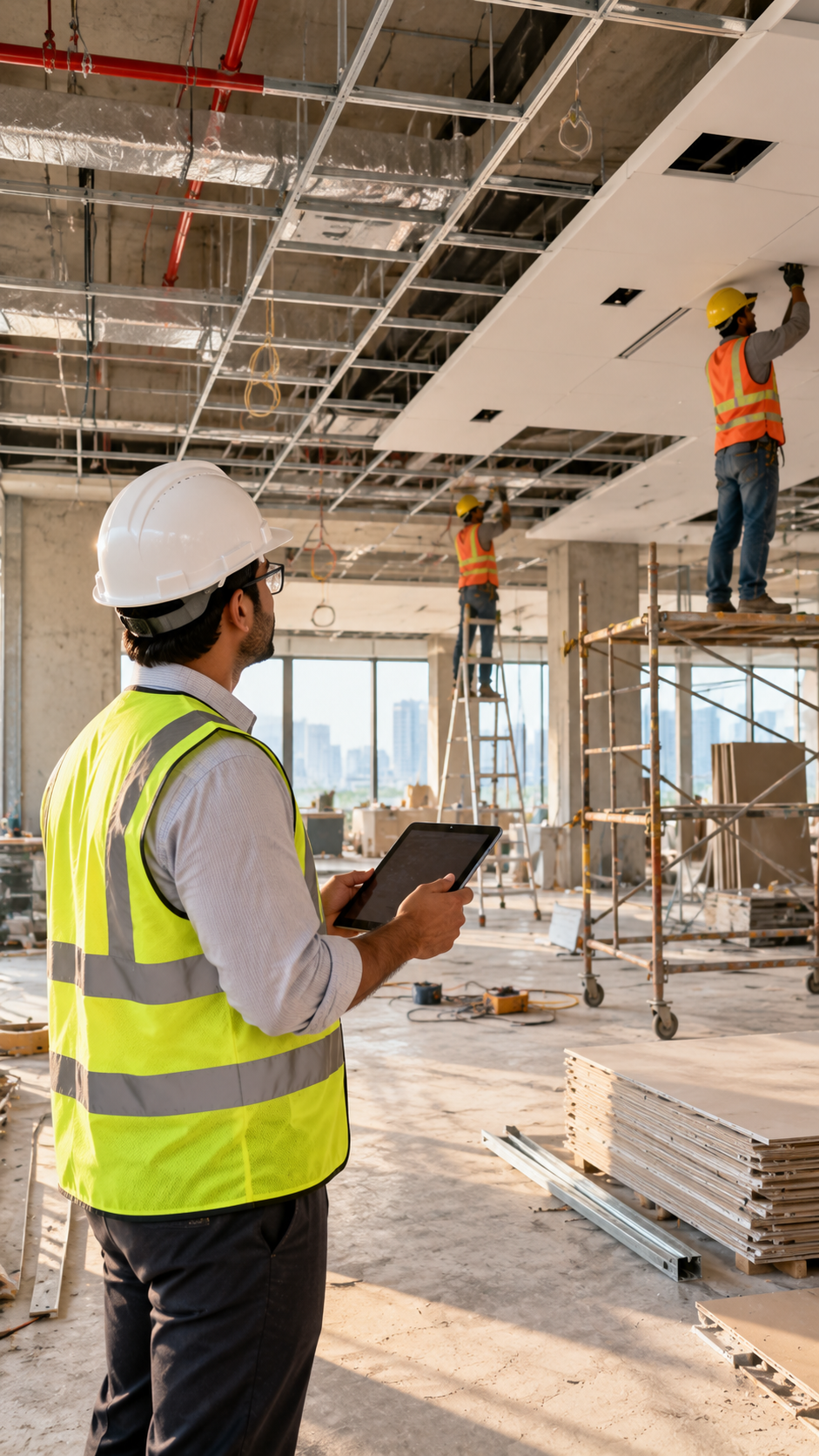 VNA Developers engineers at a construction site